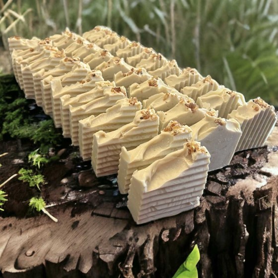 Golden Frankincense & Myrrh Cold Process soap image